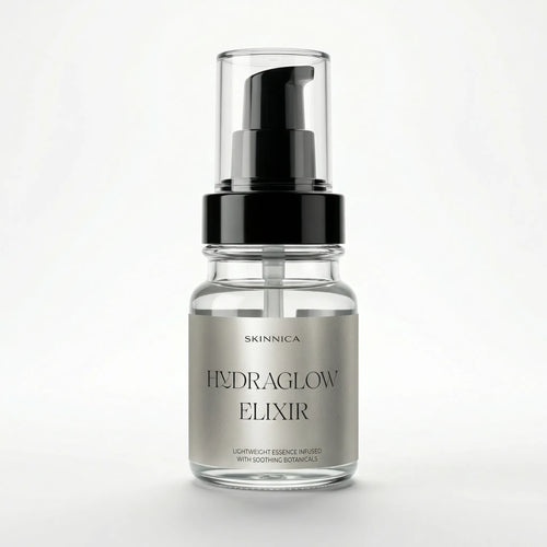 HYDRAGLOW ELIXIR 80ml bottle — Skinnica Illuminating Hydration Serum front view